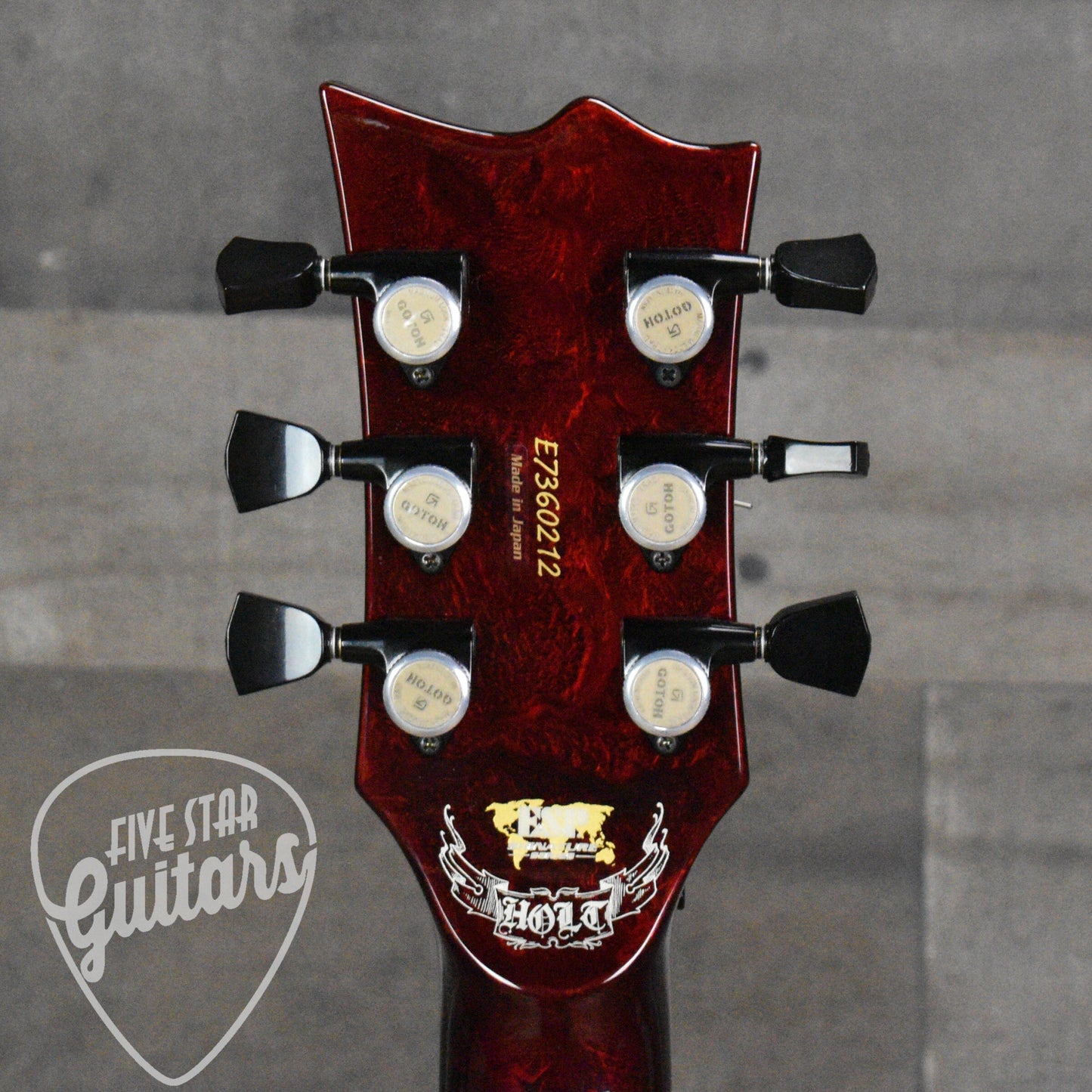 Pre-Owned ESP Gary Holt EC FR Electric Guitar - Liquid Metal Lava with Hardshell Case