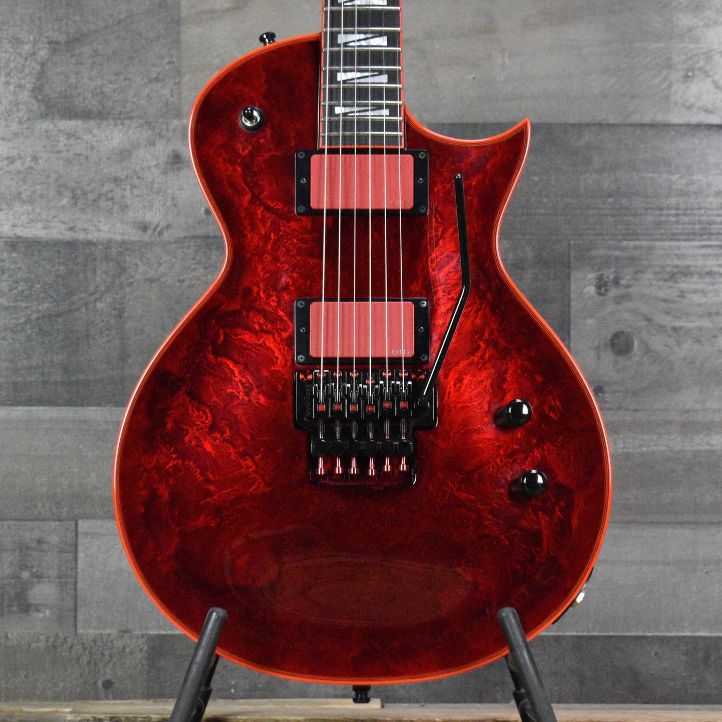 Pre-Owned ESP Gary Holt EC FR Electric Guitar - Liquid Metal Lava with Hardshell Case