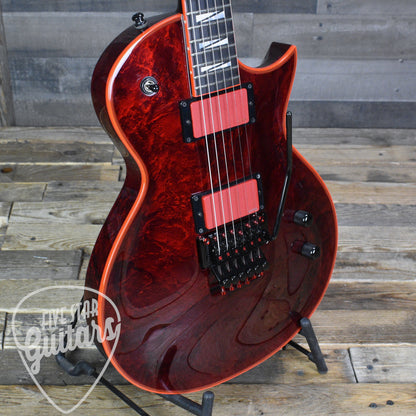 Pre-Owned ESP Gary Holt EC FR Electric Guitar - Liquid Metal Lava with Hardshell Case