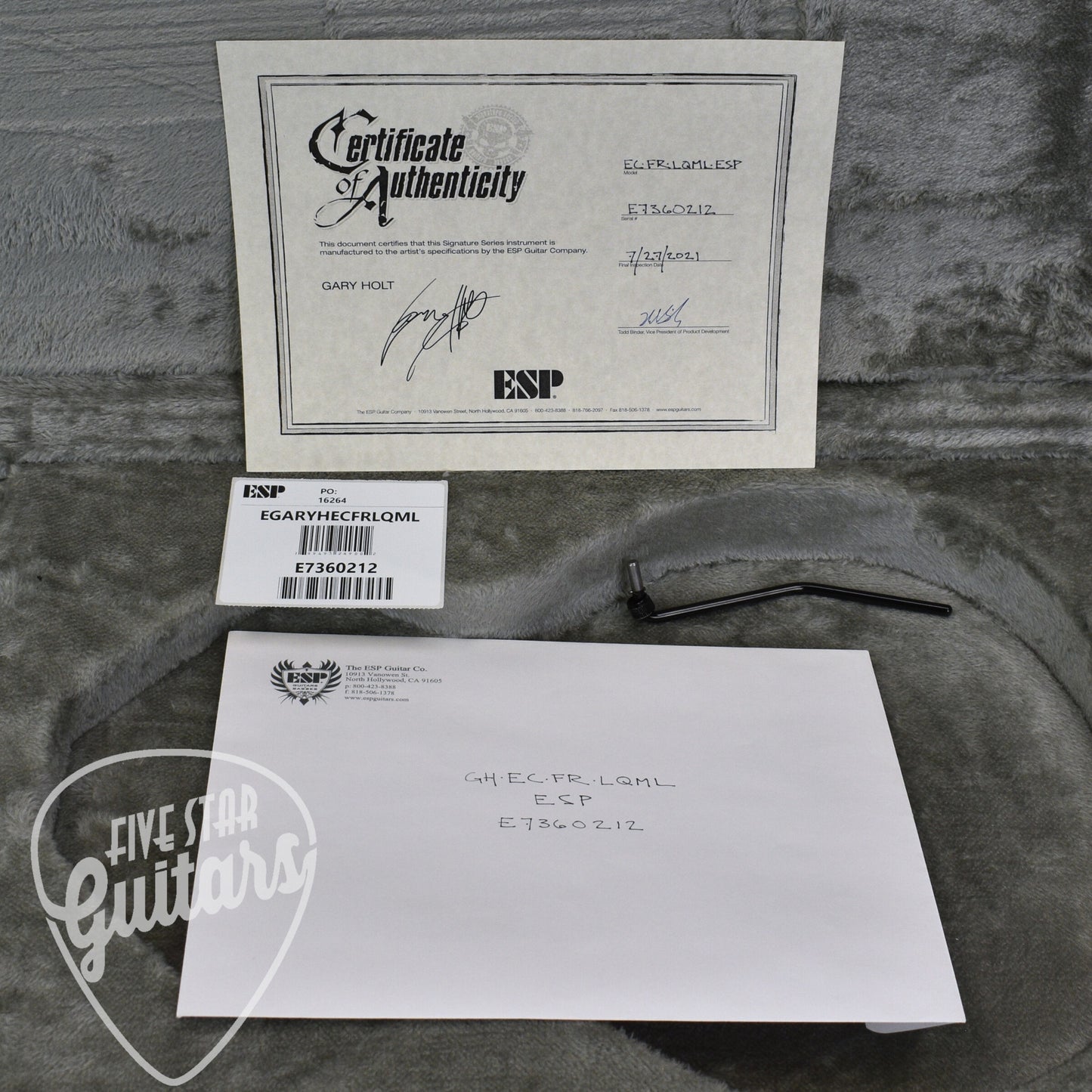 Pre-Owned ESP Gary Holt EC FR Electric Guitar - Liquid Metal Lava with Hardshell Case