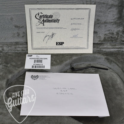 Pre-Owned ESP Gary Holt EC FR Electric Guitar - Liquid Metal Lava with Hardshell Case