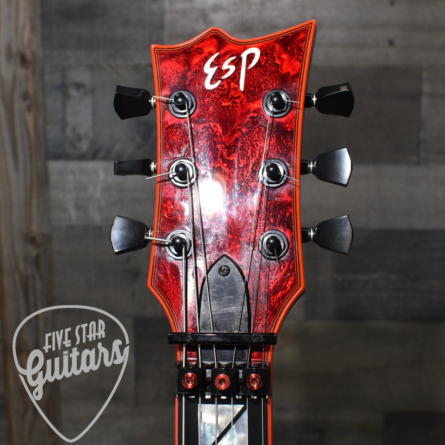 Pre-Owned ESP Gary Holt EC FR Electric Guitar - Liquid Metal Lava with Hardshell Case