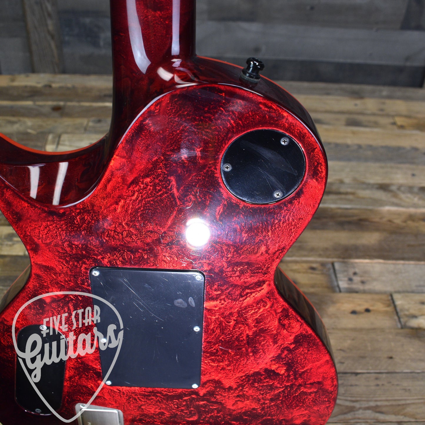 Pre-Owned ESP Gary Holt EC FR Electric Guitar - Liquid Metal Lava with Hardshell Case