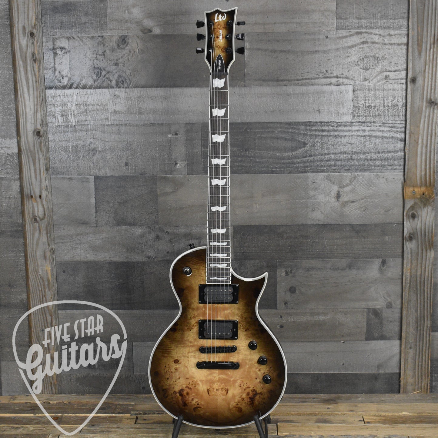Pre-Owned ESP LTD EC-1000 - Black Natural Burst