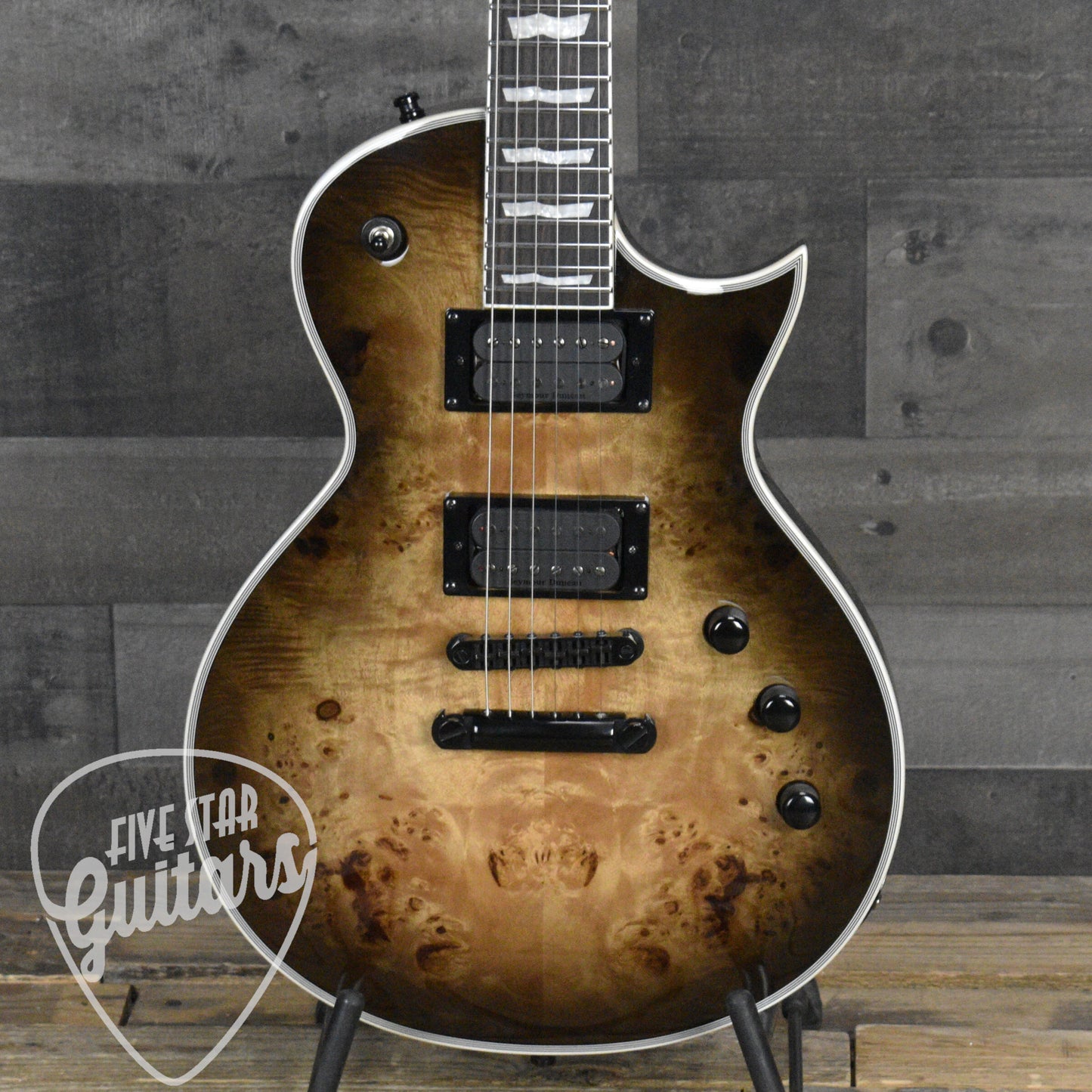 Pre-Owned ESP LTD EC-1000 - Black Natural Burst
