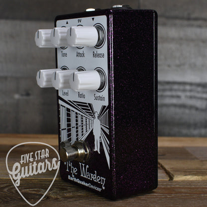 Pre-Owned Earthquaker Devices The Warden Optical Compressor V2 - Limited Edition Purple Sparkle