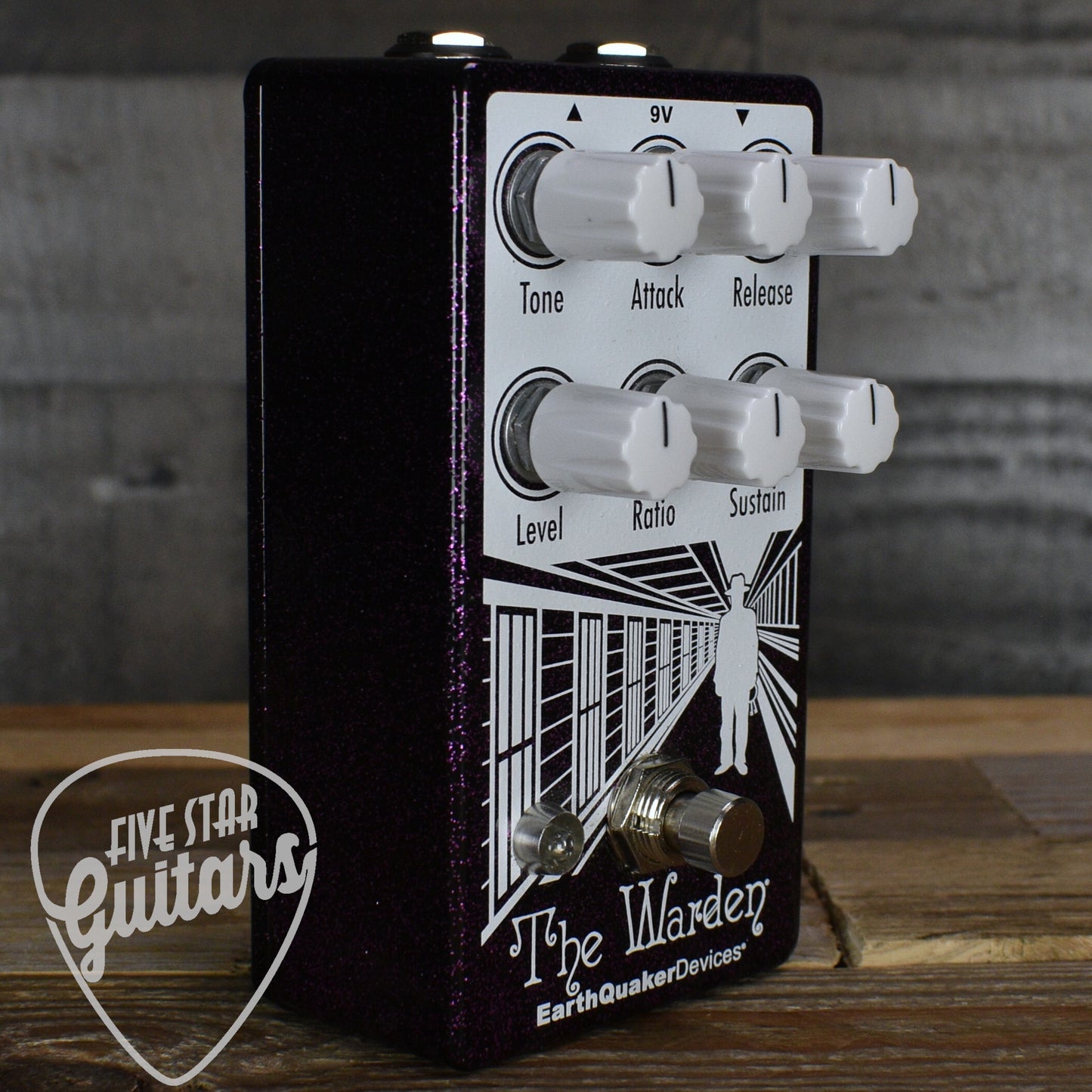 Pre-Owned Earthquaker Devices The Warden Optical Compressor V2 - Limited Edition Purple Sparkle