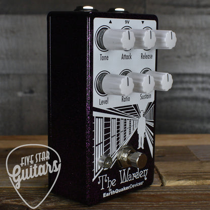 Pre-Owned Earthquaker Devices The Warden Optical Compressor V2 - Limited Edition Purple Sparkle