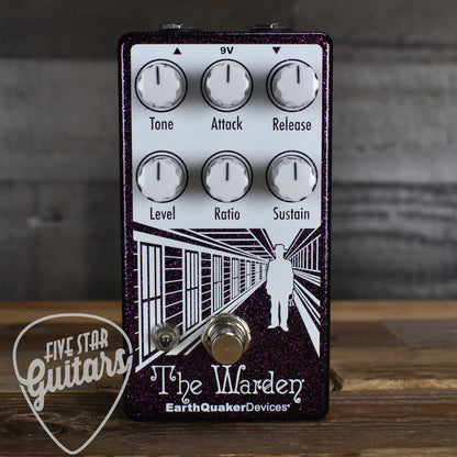 Pre-Owned Earthquaker Devices The Warden Optical Compressor V2 - Limited Edition Purple Sparkle