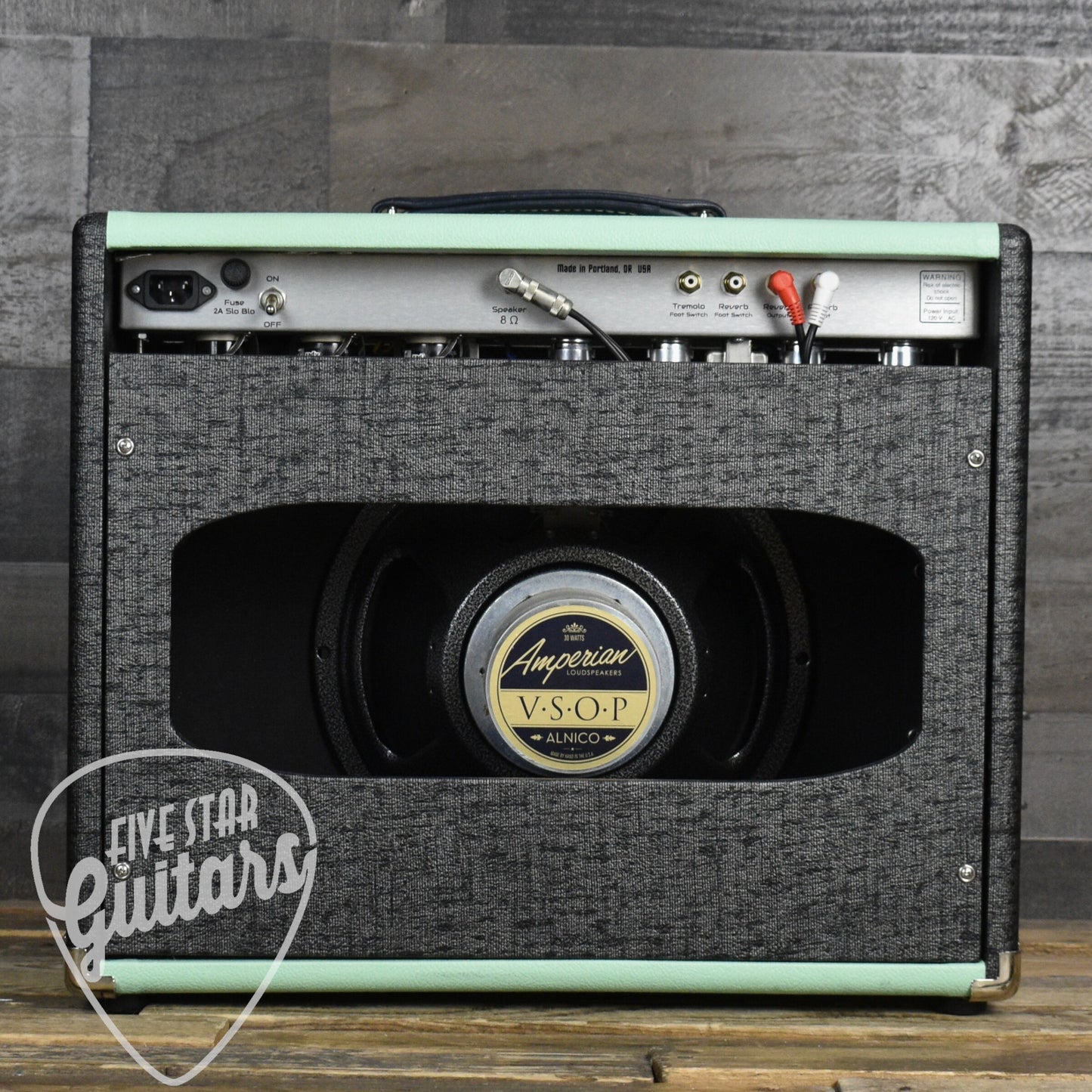 Pre-Owned Eddie Wang Pulsar Reverb--Moonlit Black/Surf Green with Cover and Footswitch