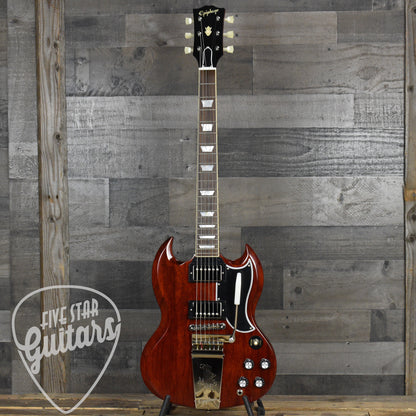 Pre-Owned Epiphone 1964 SG Standard Maestro Vibrola Reissue - Cherry Red with Hardshell Case