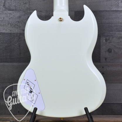 Pre-Owned Epiphone '63 Les Paul SG Custom with Maestro Vibrola - Classic White with Hard Shell Case