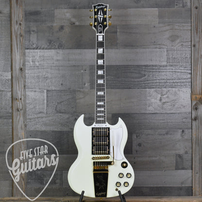 Pre-Owned Epiphone '63 Les Paul SG Custom with Maestro Vibrola - Classic White with Hard Shell Case
