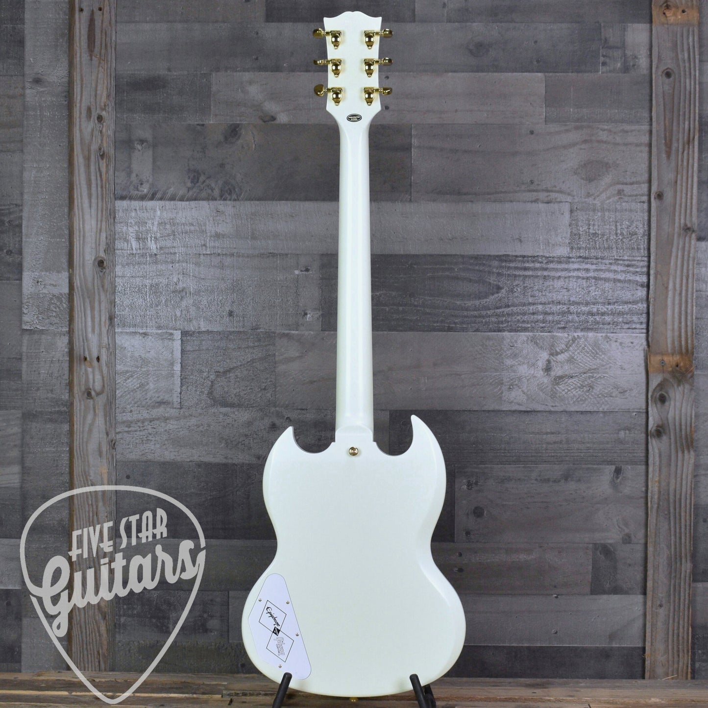 Pre-Owned Epiphone '63 Les Paul SG Custom with Maestro Vibrola - Classic White with Hard Shell Case