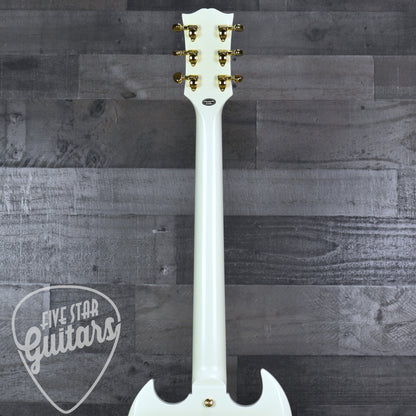 Pre-Owned Epiphone '63 Les Paul SG Custom with Maestro Vibrola - Classic White with Hard Shell Case