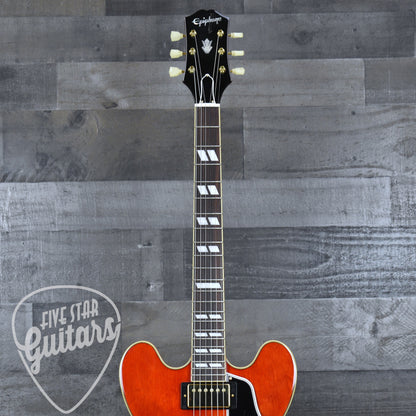 Pre-Owned Epiphone Back to the Future ES-345 - Cherry Red with Hard Shell Case