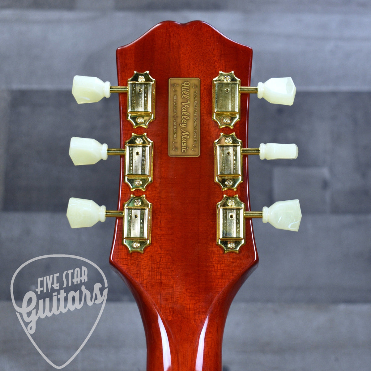Pre-Owned Epiphone Back to the Future ES-345 - Cherry Red with Hard Shell Case