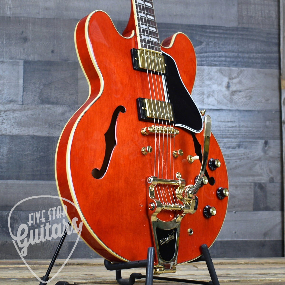 Pre-Owned Epiphone Back to the Future ES-345 - Cherry Red with Hard Shell Case