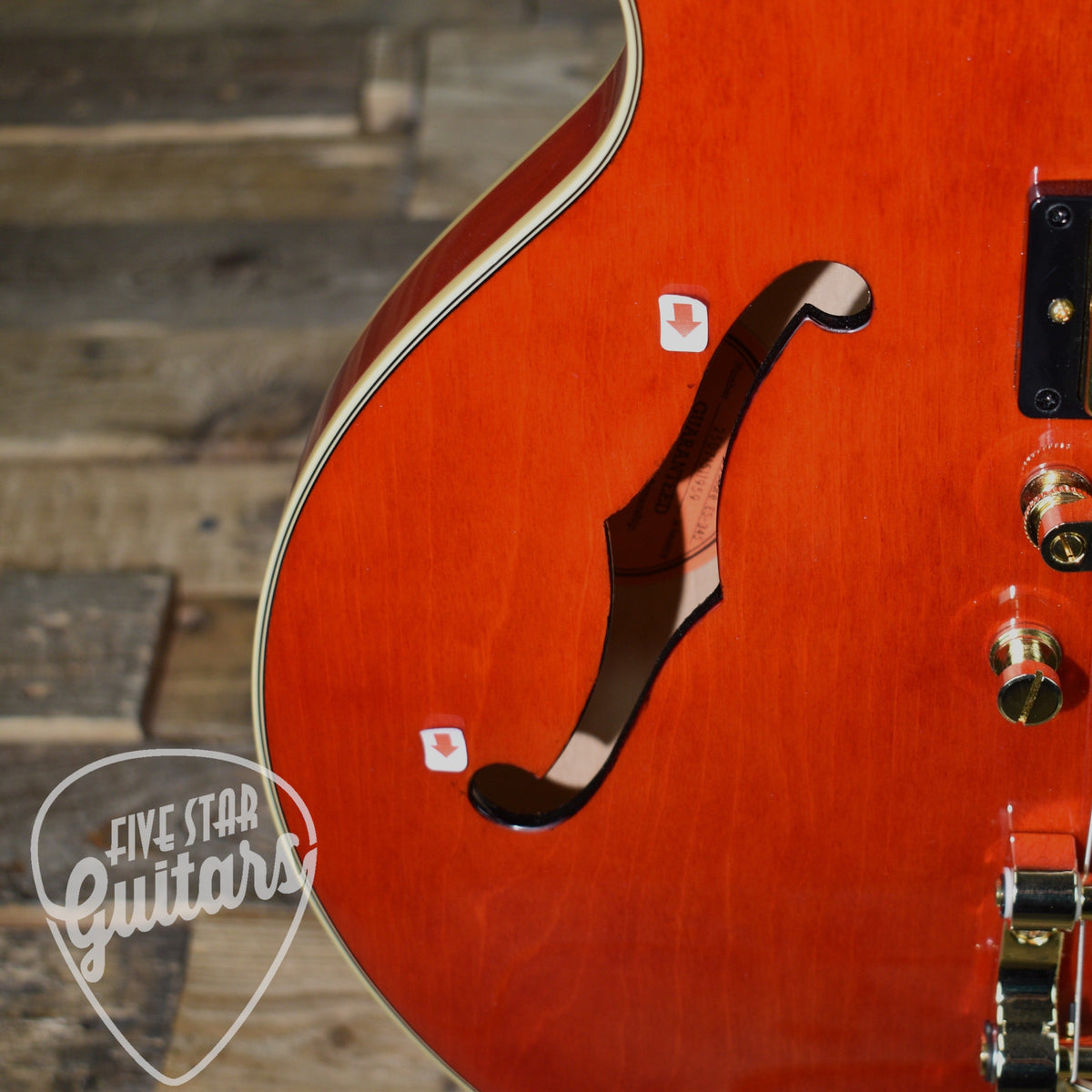 Pre-Owned Epiphone Back to the Future ES-345 - Cherry Red with Hard Shell Case