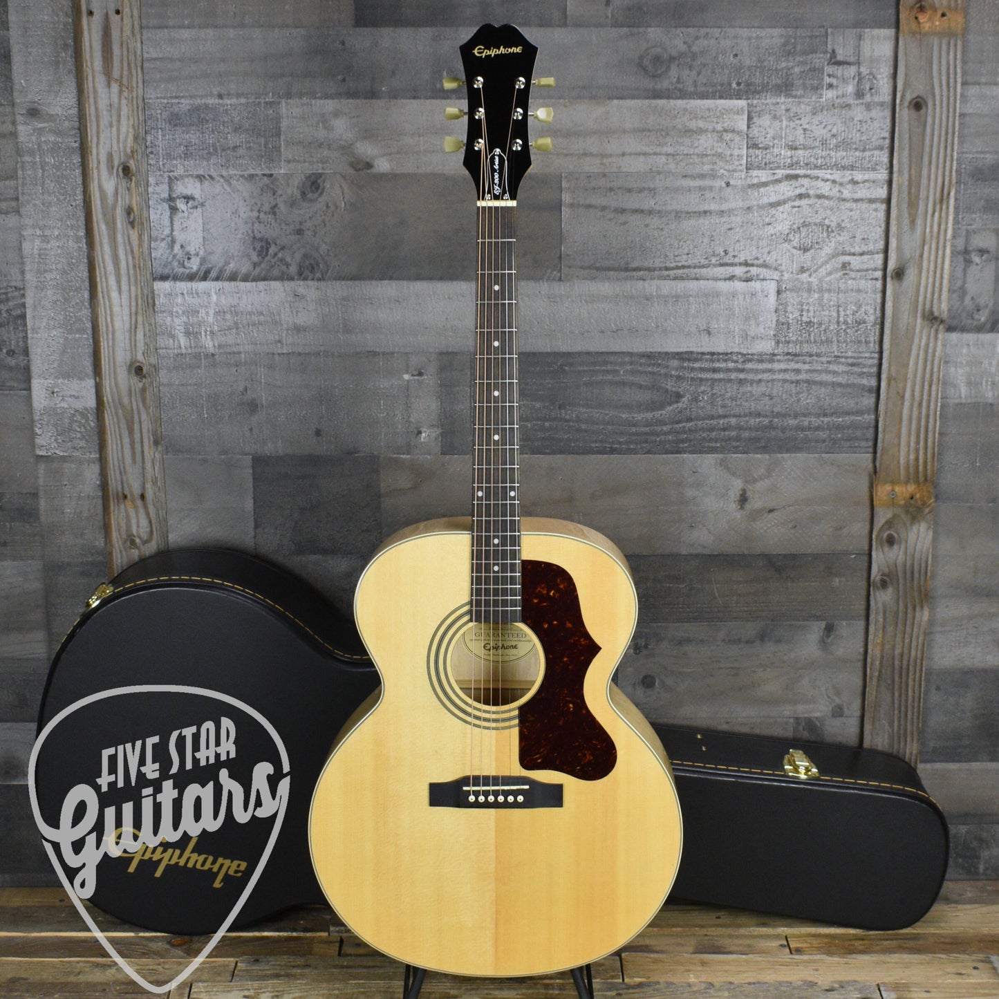 Pre-Owned Epiphone EJ-200 Artist/N - Natural with Hard Shell Case