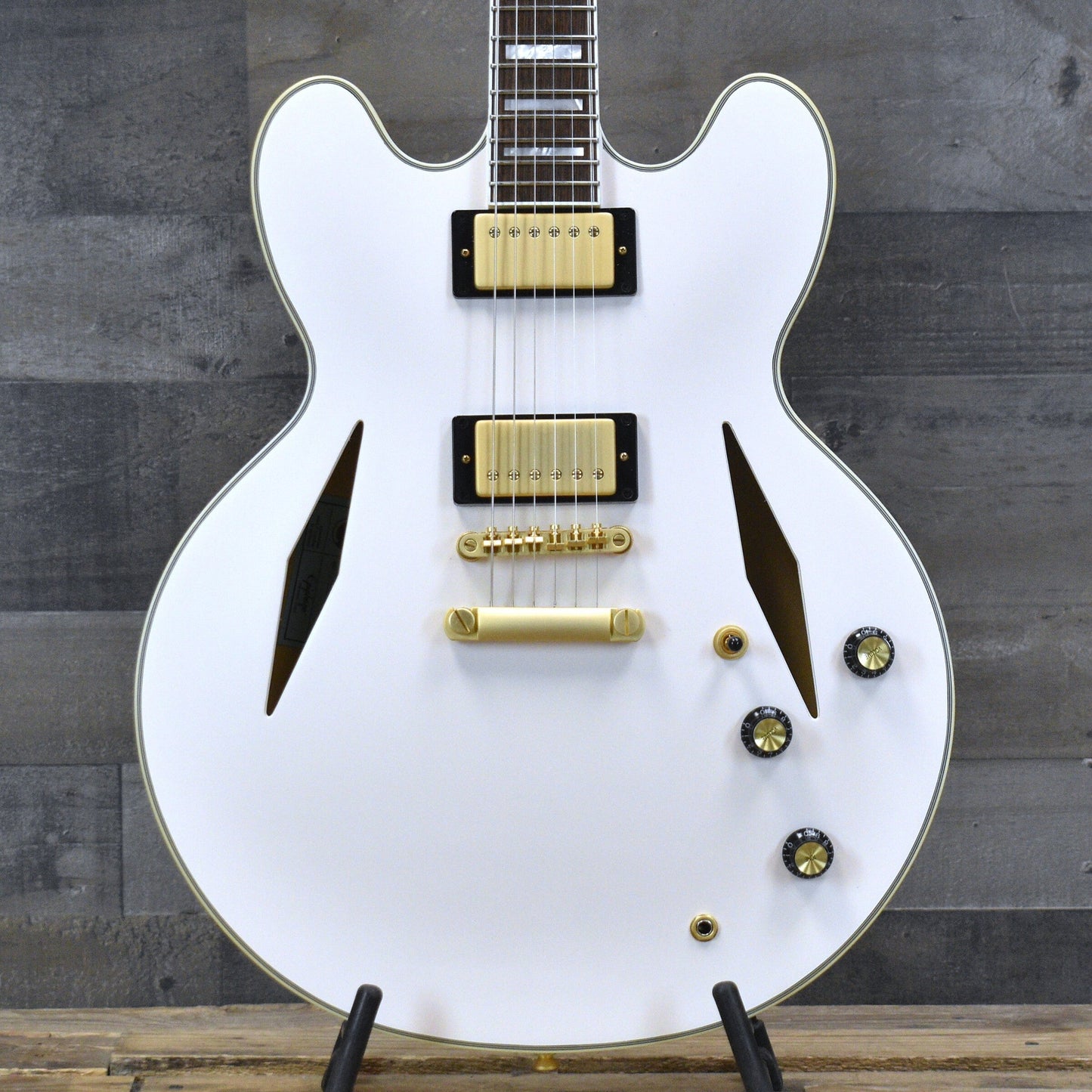 Pre-Owned Epiphone Emily Wolfe Sheraton - White with Epilite Case