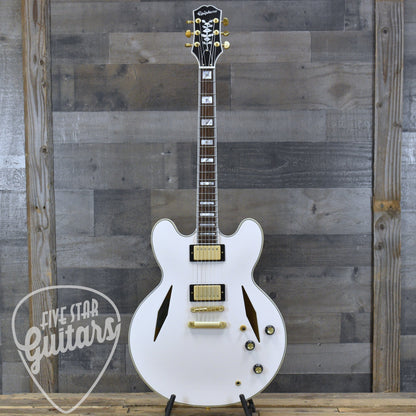 Pre-Owned Epiphone Emily Wolfe Sheraton - White with Epilite Case