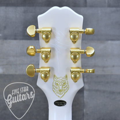 Pre-Owned Epiphone Emily Wolfe Sheraton - White with Epilite Case