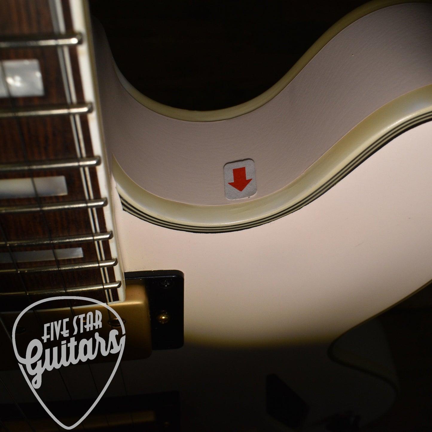 Pre-Owned Epiphone Emily Wolfe Sheraton - White with Epilite Case