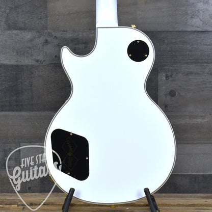 Pre-Owned Epiphone Inspired by Gibson Custom Les Paul Custom - Alpine White with Hard Shell Case