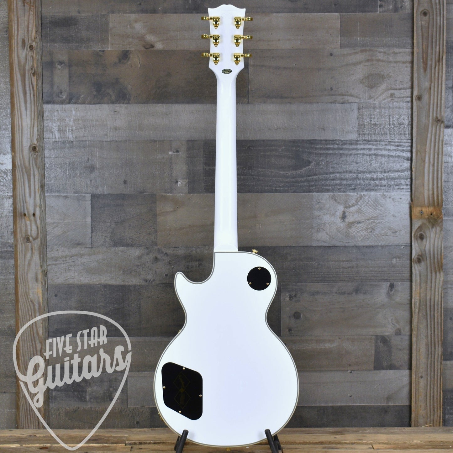 Pre-Owned Epiphone Inspired by Gibson Custom Les Paul Custom - Alpine White with Hard Shell Case