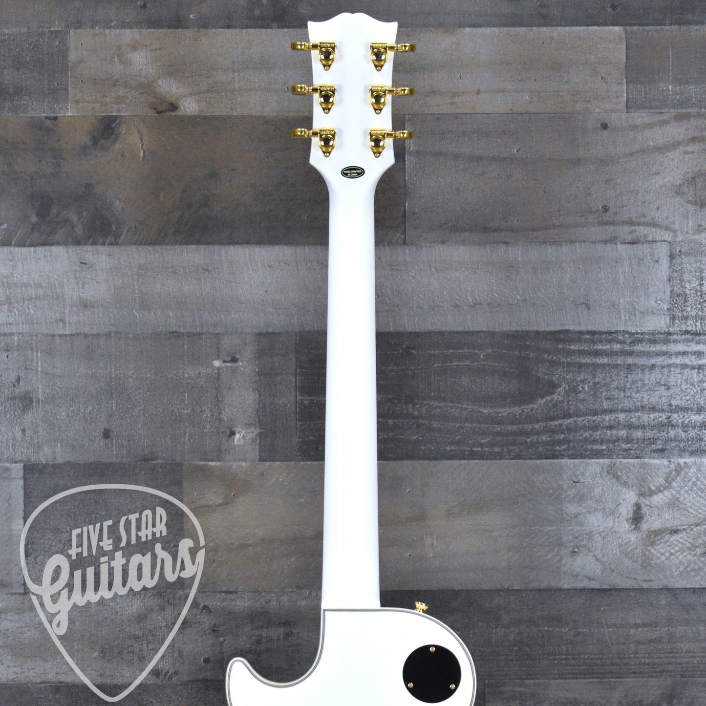 Pre-Owned Epiphone Inspired by Gibson Custom Les Paul Custom - Alpine White with Hard Shell Case