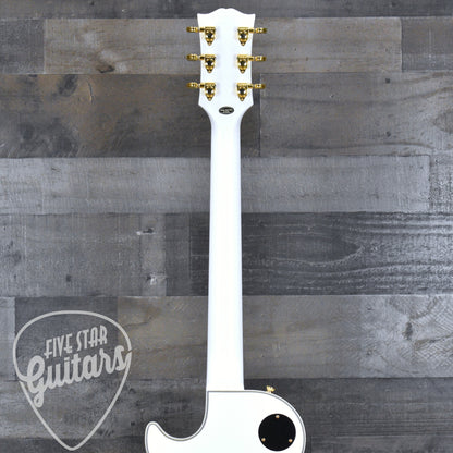 Pre-Owned Epiphone Inspired by Gibson Custom Les Paul Custom - Alpine White with Hard Shell Case