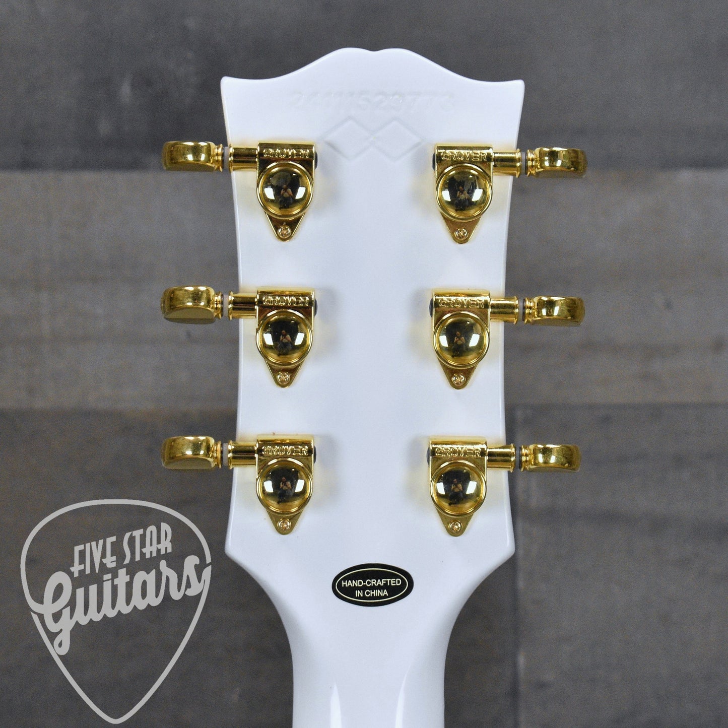 Pre-Owned Epiphone Inspired by Gibson Custom Les Paul Custom - Alpine White with Hard Shell Case
