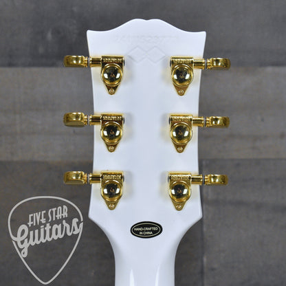 Pre-Owned Epiphone Inspired by Gibson Custom Les Paul Custom - Alpine White with Hard Shell Case