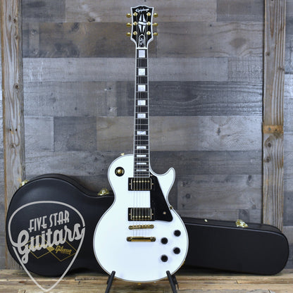 Pre-Owned Epiphone Inspired by Gibson Custom Les Paul Custom - Alpine White with Hard Shell Case