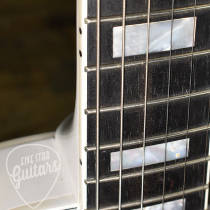 Pre-Owned Epiphone Inspired by Gibson Custom Les Paul Custom - Alpine White with Hard Shell Case