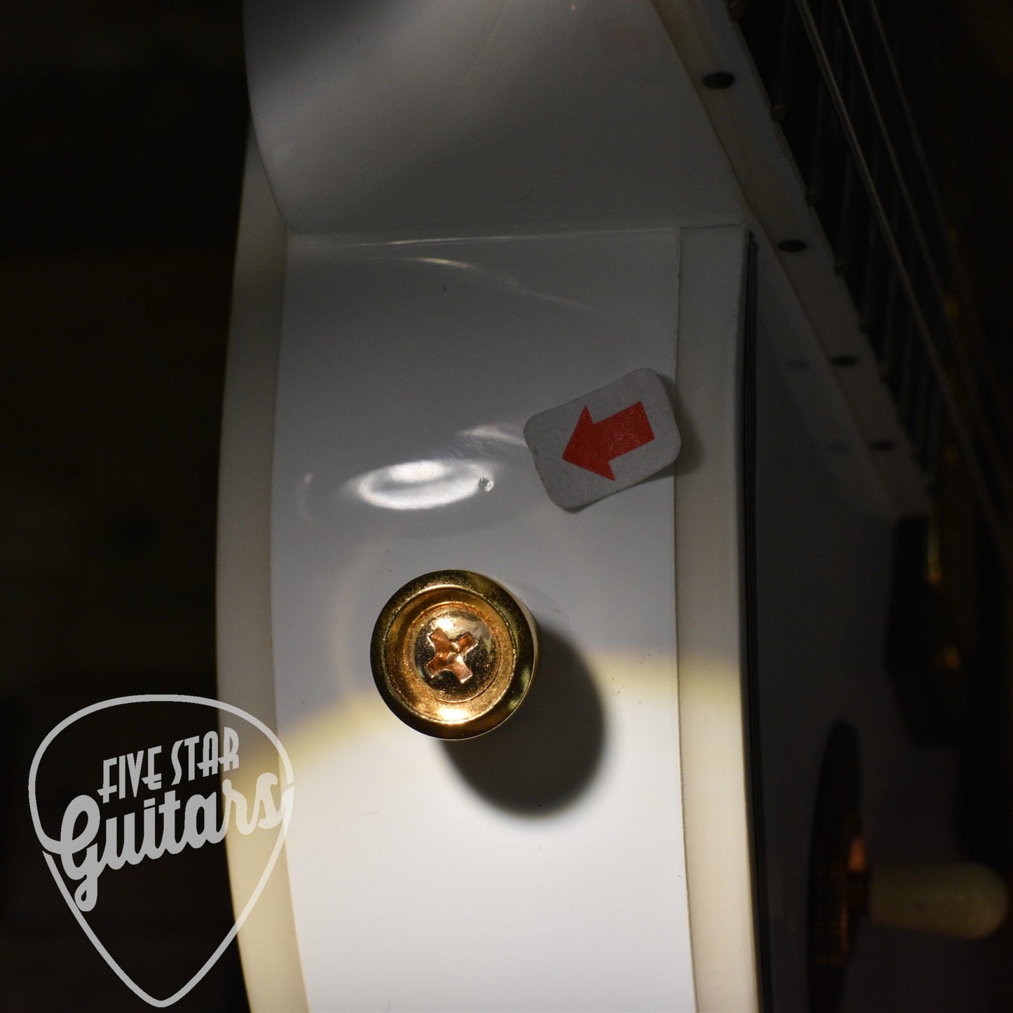 Pre-Owned Epiphone Inspired by Gibson Custom Les Paul Custom - Alpine White with Hard Shell Case