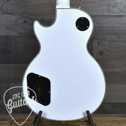 Pre-Owned Epiphone Inspired by Gibson Custom Les Paul Custom - Alpine White with Hard Shell Case