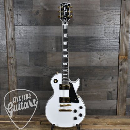 Pre-Owned Epiphone Inspired by Gibson Custom Les Paul Custom - Alpine White with Hard Shell Case