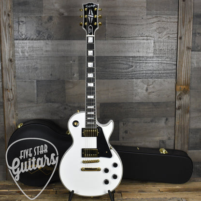 Pre-Owned Epiphone Inspired by Gibson Custom Les Paul Custom - Alpine White with Hard Shell Case