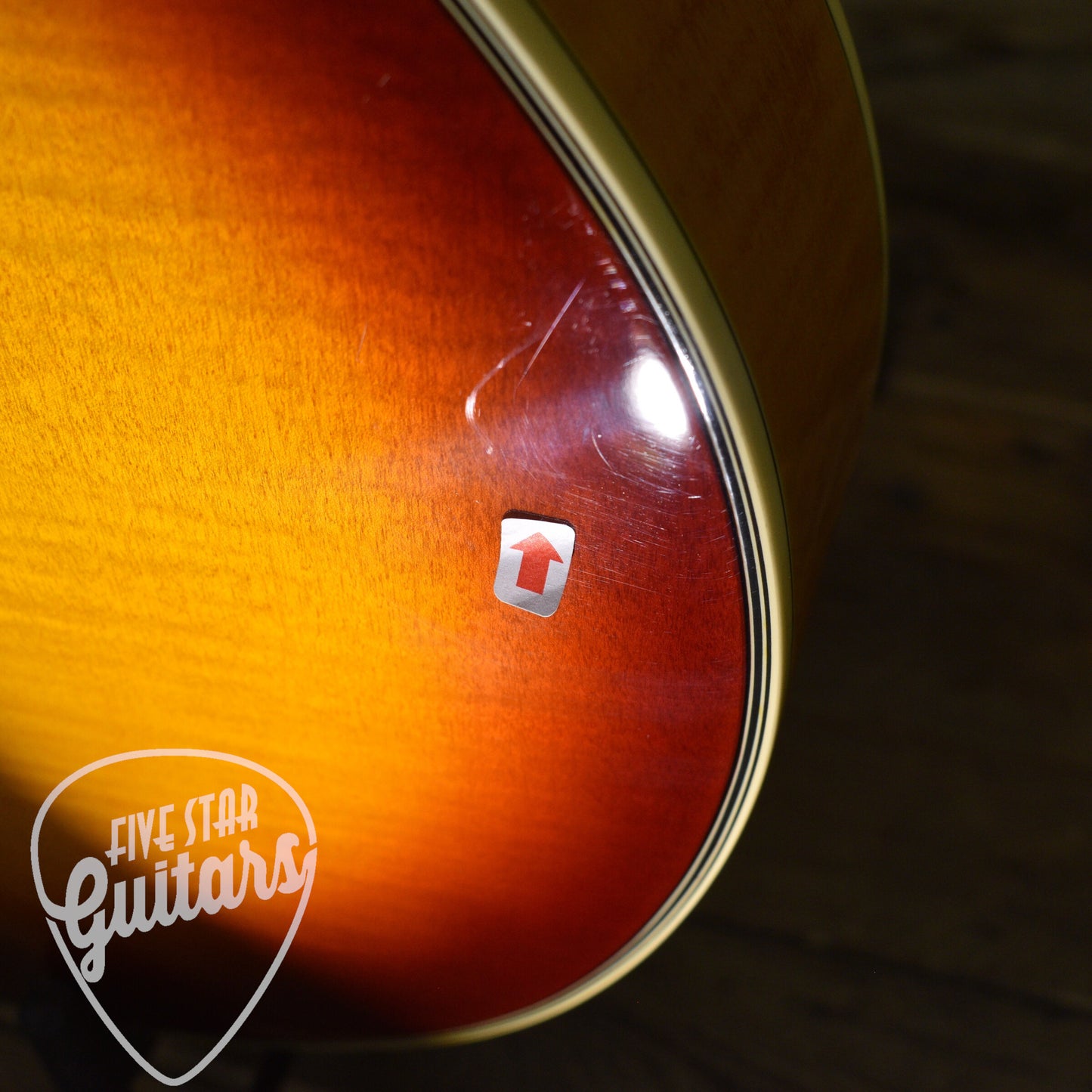 Pre-Owned Epiphone Joe Pass Emperor II - Heritage Cherry Sunburst with Hardshell Case