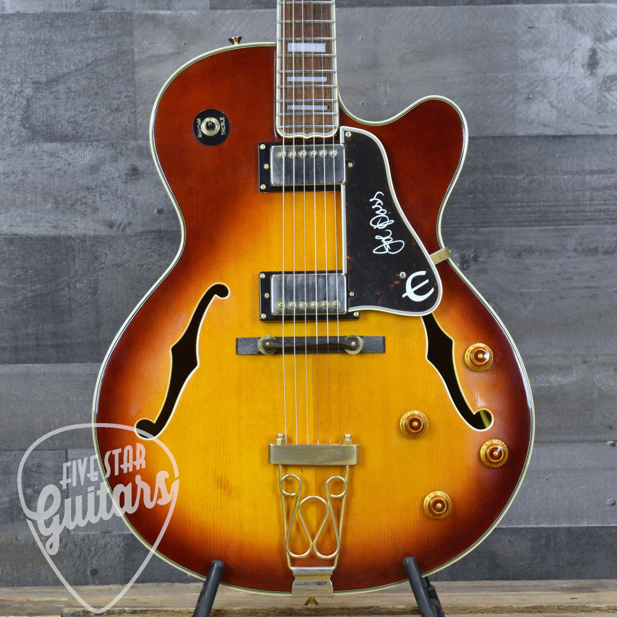 Pre-Owned Epiphone Joe Pass Emperor - Vintage Sunburst with Hardshell Case