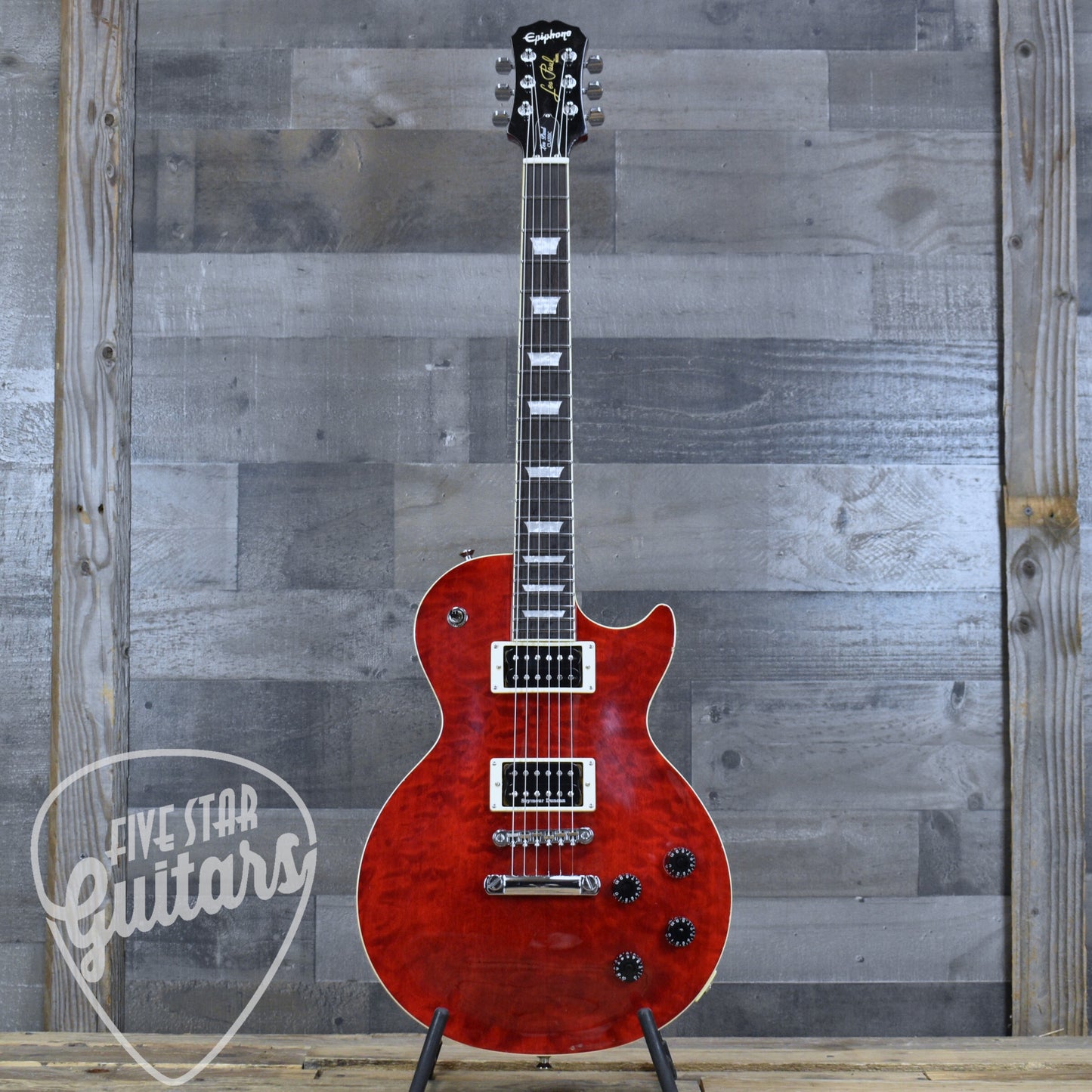 Pre-Owned 2004 Epiphone Les Paul Classic Quilt Top with upgrades