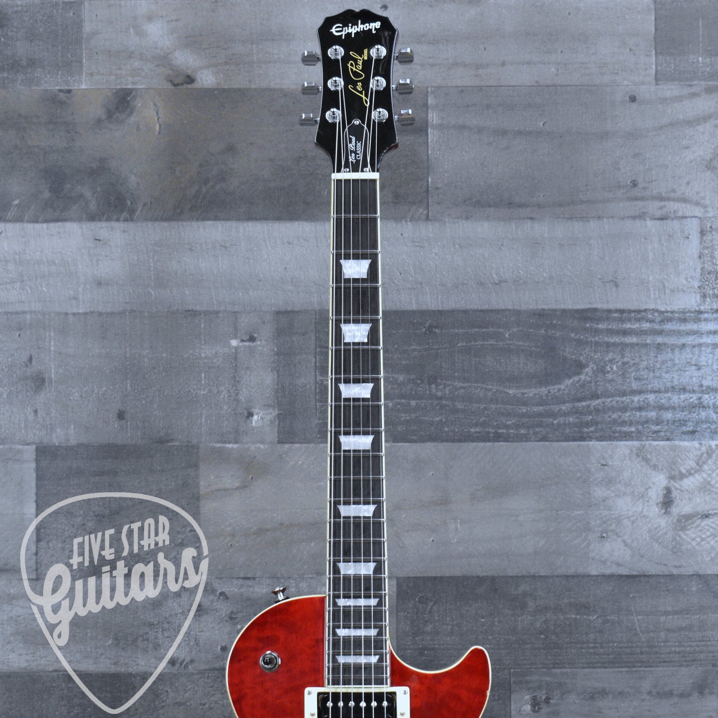 Pre-Owned 2004 Epiphone Les Paul Classic Quilt Top with upgrades