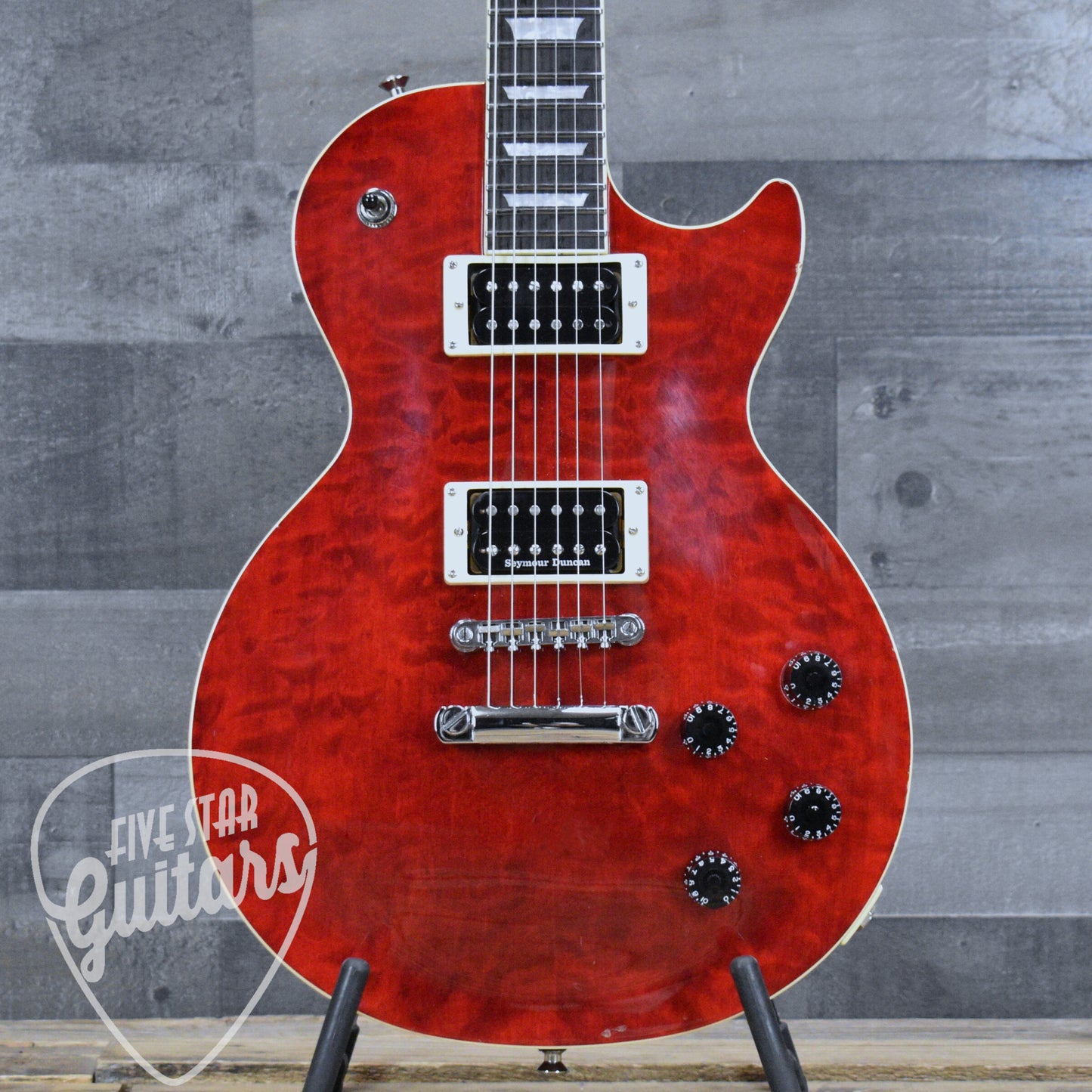 Pre-Owned 2004 Epiphone Les Paul Classic Quilt Top with upgrades