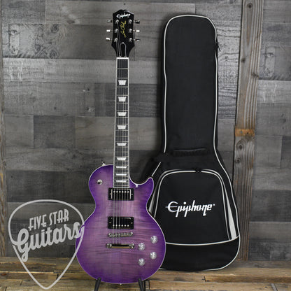 Pre-Owned Epiphone Les Paul Modern Figured - Purple Burst with Gig Bag