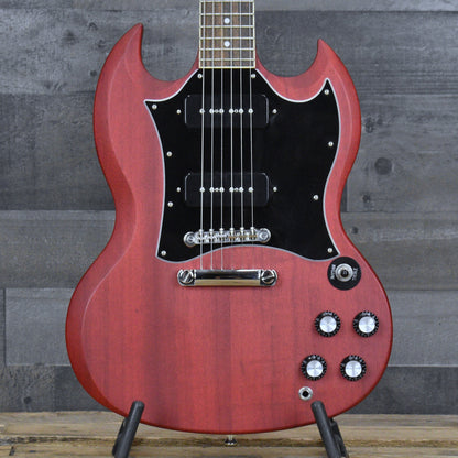 Pre-Owned Epiphone SG Classic Worn P90 - Vintage Cherry with Gig Bag