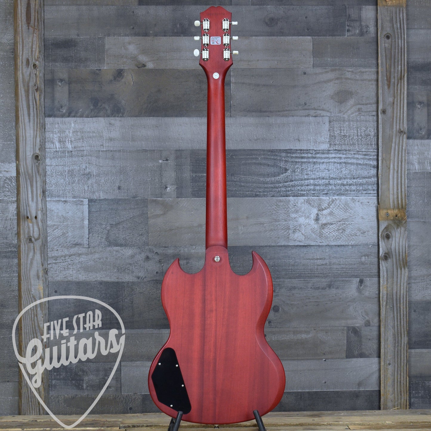 Pre-Owned Epiphone SG Classic Worn P90 - Vintage Cherry with Gig Bag