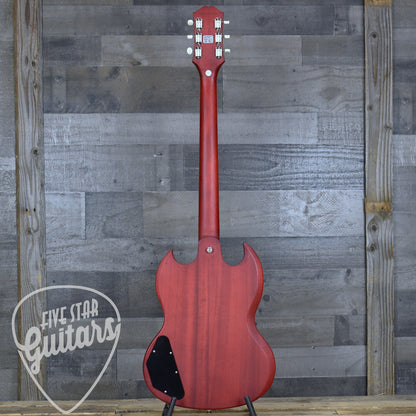 Pre-Owned Epiphone SG Classic Worn P90 - Vintage Cherry with Gig Bag