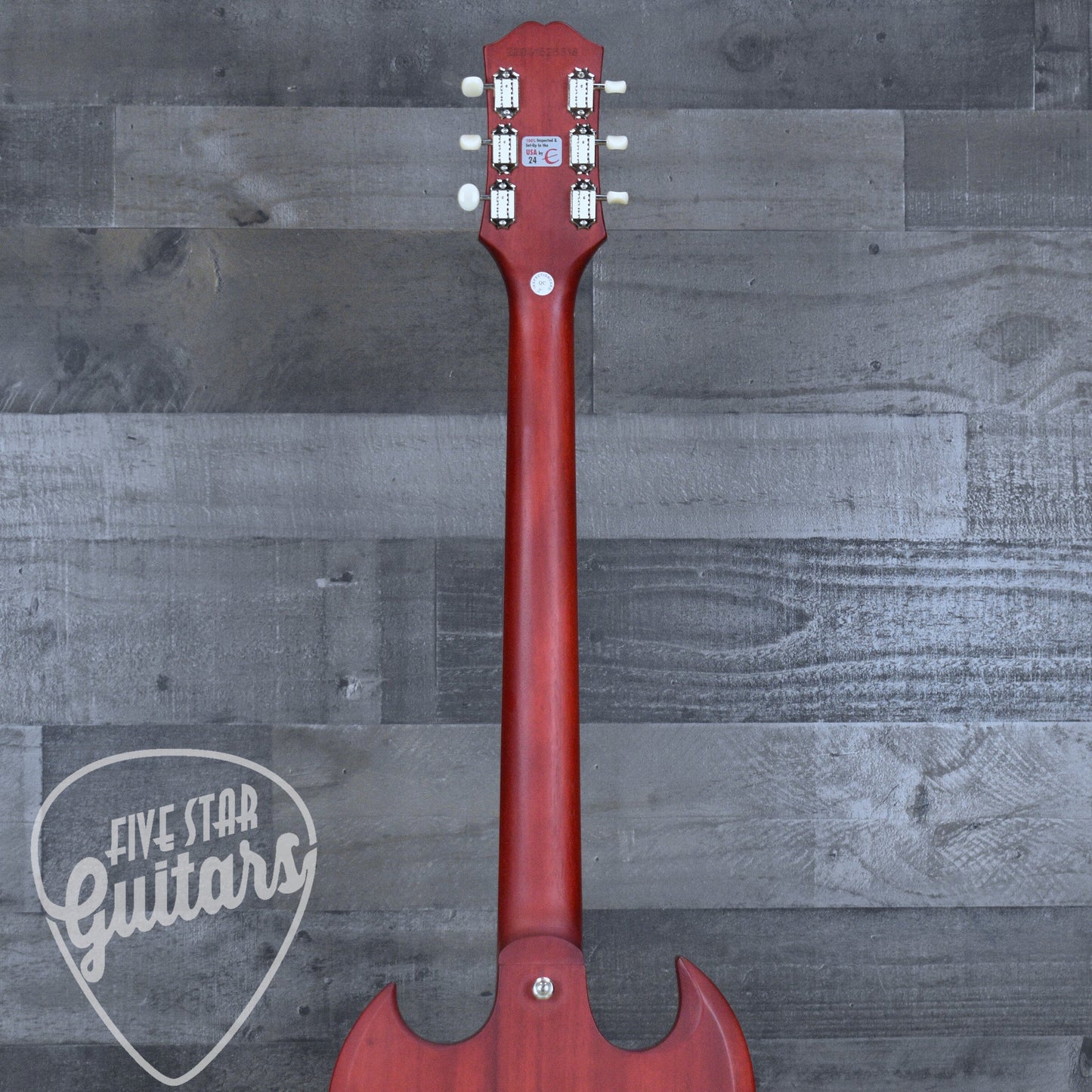 Pre-Owned Epiphone SG Classic Worn P90 - Vintage Cherry with Gig Bag
